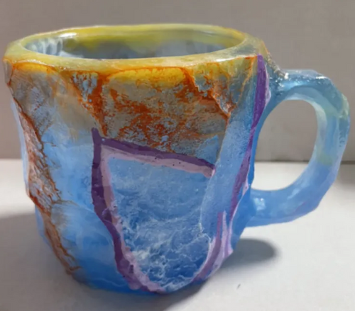 Load image into Gallery viewer, 400ml Resin Mineral Crystal Coffee Mugs
