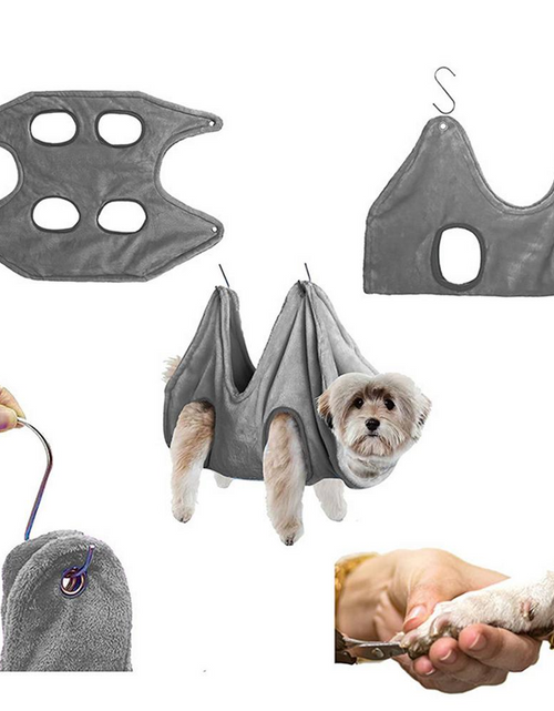 Load image into Gallery viewer, Portable Pet Dog Cat Grooming Hanging Hammock Harness Breathable Groom Helper US

