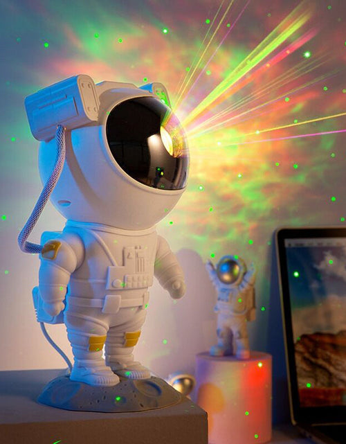Load image into Gallery viewer, Creative Astronaut Galaxy Starry Sky Projector Nightlight USB Atmospher Bedroom Table Lamp
