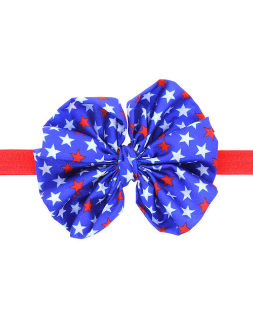 Load image into Gallery viewer, DDNFO Infant baby 4th of July Headbands Flag Day Headband Bowknot Baby Headband for baby.(F95-Type A)

