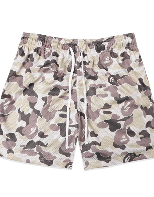 Cargar imagen en el visor de la galería, Happy Nostalgix Mens Graphic Print Shorts Mesh Basketball Athletic Workout Gym Shorts (as1 Alpha xx_l Regular Regular Desert Camo)
