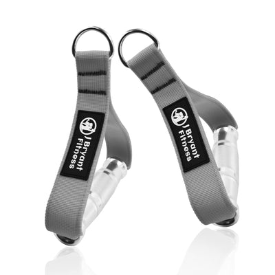 Poignées de sport en métal J Bryant Fitness pour machine à câble, accessoires en alliage d'aluminium robuste, poignées d'entraînement durables pour bandes de résistance, système de poulie LAT Pulldown