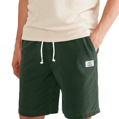 HOTake Mens Corduroy Shorts Mens Cotton Shorts Summer Beach Sweat Shorts Casual for Men Small Dark Green