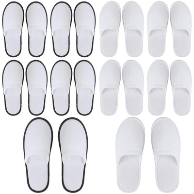 Yeios 20 Pairs Disposable Slippers for Guests Hotel Slippers Bulk Spa Slippers Closed Toe House Slippers Guest Slippers Bulk for Adult for Men and Women Gray