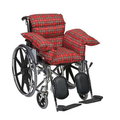 DMI Comfort Wheelchair Cushion & Pad Wheelchair Seat Cushion Recliner Cushion & Pillow Cushion for Wheelchair Seat Foam 16 x 22 Inches Plaid