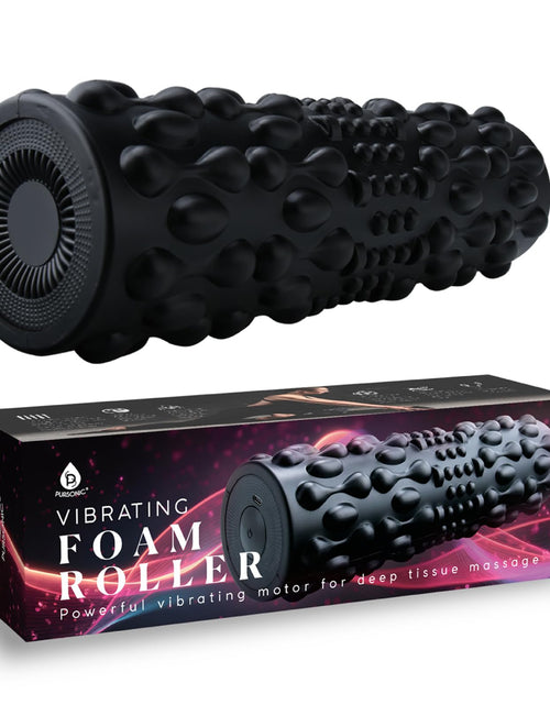 Load image into Gallery viewer, PURSONIC Vibrating Foam Roller – Deep Tissue Massage for Muscle Recovery – 5 Intensity Levels USB Rechargeable Durable &amp; Lightweight Design
