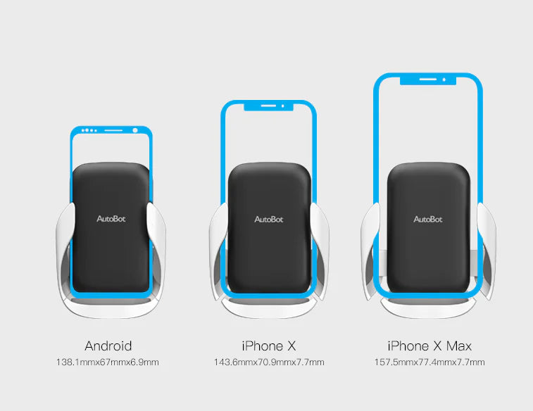Soporte de teléfono con cargador inalámbrico para coche para Apple 8Xs (Universal)
