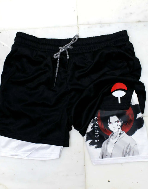 Load image into Gallery viewer, 2023 Summer Men&#39;s Double Layer Anime Print Shorts
