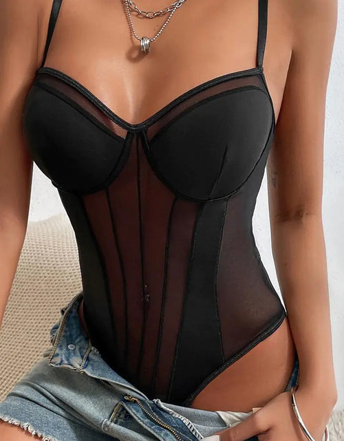 Load image into Gallery viewer, Deep V-Neck Adjustable Strap Shapewear Bodysuit
