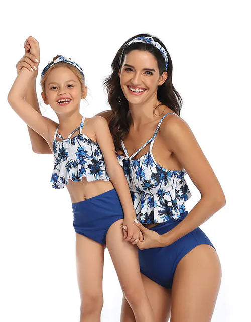 Load image into Gallery viewer, Trendy Women&#39;s Bikini Swimwear for Moms and Kids
