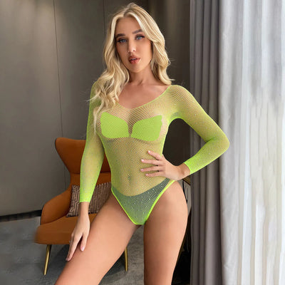 Lingerie sexy en résille avec strass pour femme