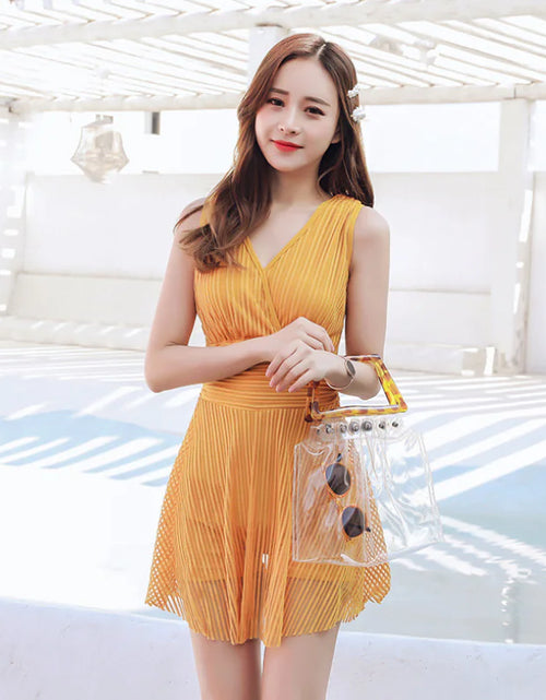 Load image into Gallery viewer, One-Piece Skirted Swimwear and Swim Suits
