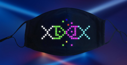 Mascarilla LED Luminosa con Aplicación Bluetooth