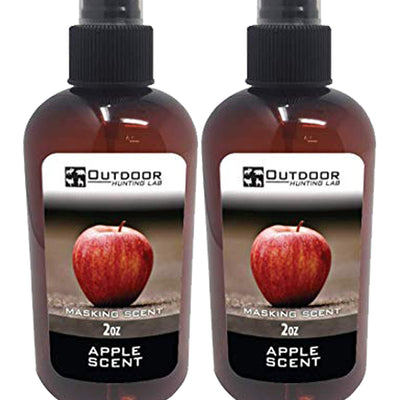 Outdoor Hunting Lab Apple Cover Scent for Deer Hunting – Portable Deer Attractant - Deer Scents and Attractants Spray – Scent Blocker for Stands Hunting Gear & More - Deer Hunting Accessories (2Pack)