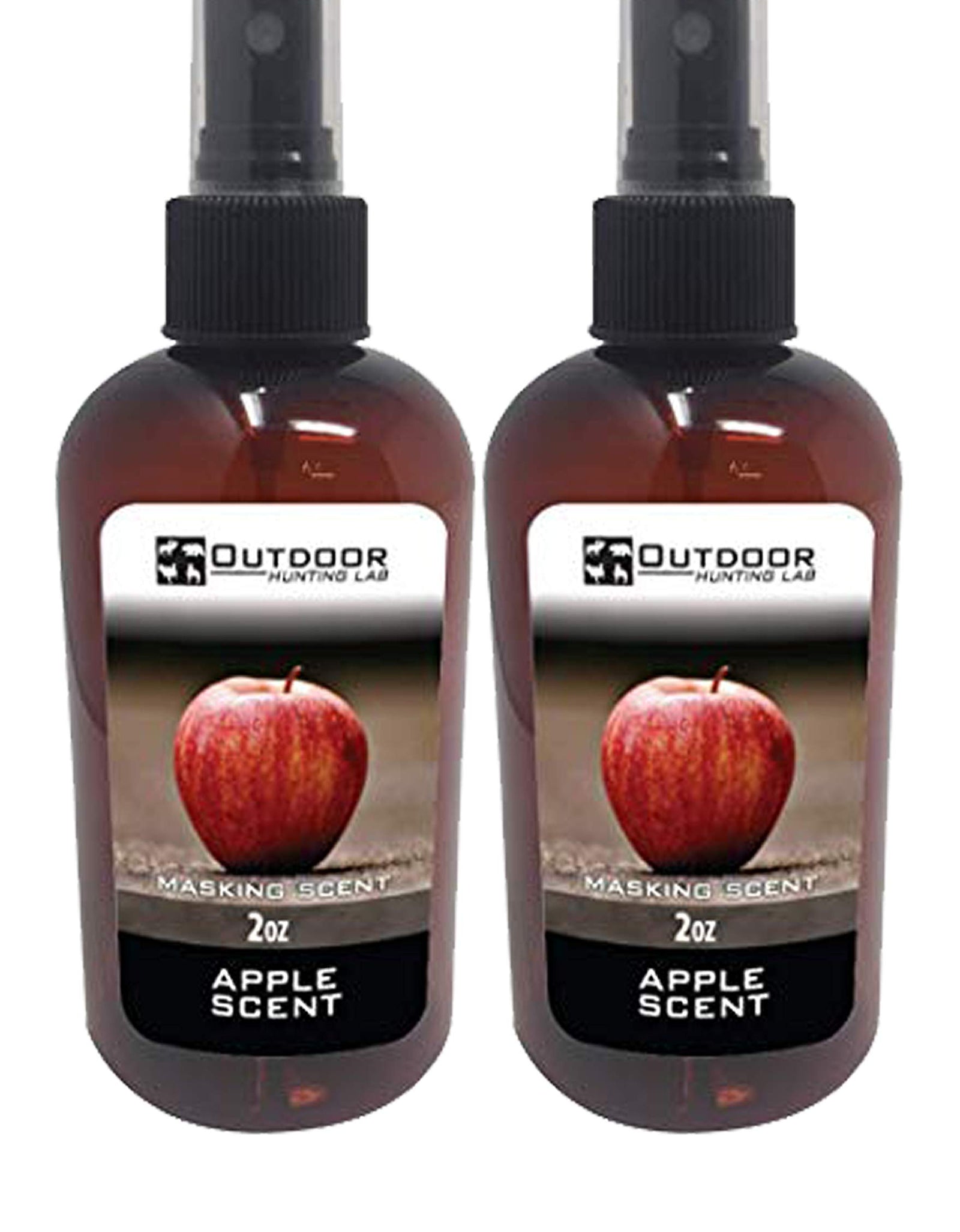 Outdoor Hunting Lab Apple Cover Scent for Deer Hunting – Portable Deer Attractant - Deer Scents and Attractants Spray – Scent Blocker for Stands Hunting Gear & More - Deer Hunting Accessories (2Pack)