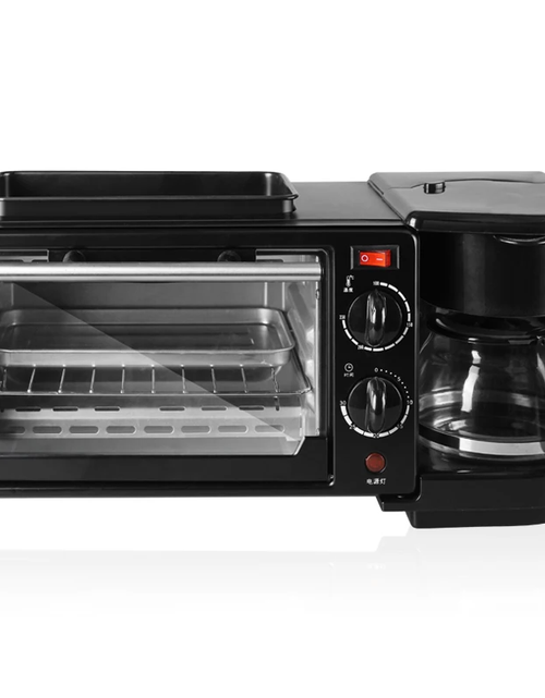 Cargar imagen en el visor de la galería, Máquina de desayuno 3 en 1: cafetera y tostadora
