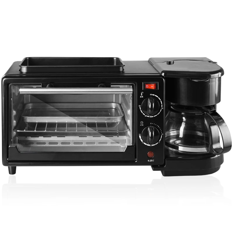 Máquina de desayuno 3 en 1: cafetera y tostadora