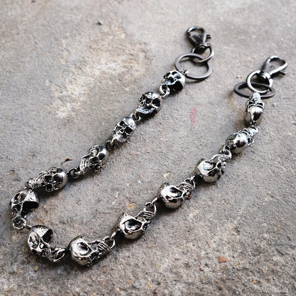 Cadena de pantalones de calavera de metal