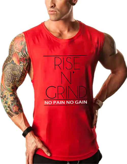 Load image into Gallery viewer, Men&#39;s Summer Cotton Sleeveless Gym Tank Top
