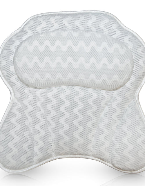 Cargar imagen en el visor de la galería, Bath Pillow for Tub Luxury Bathtub Pillow Head and Neck Support Relaxing Spa Cushion Head Rest for Tub Bathtub Accessories for Women and Men with Quick Drying 3D Air Mesh Portable Washable

