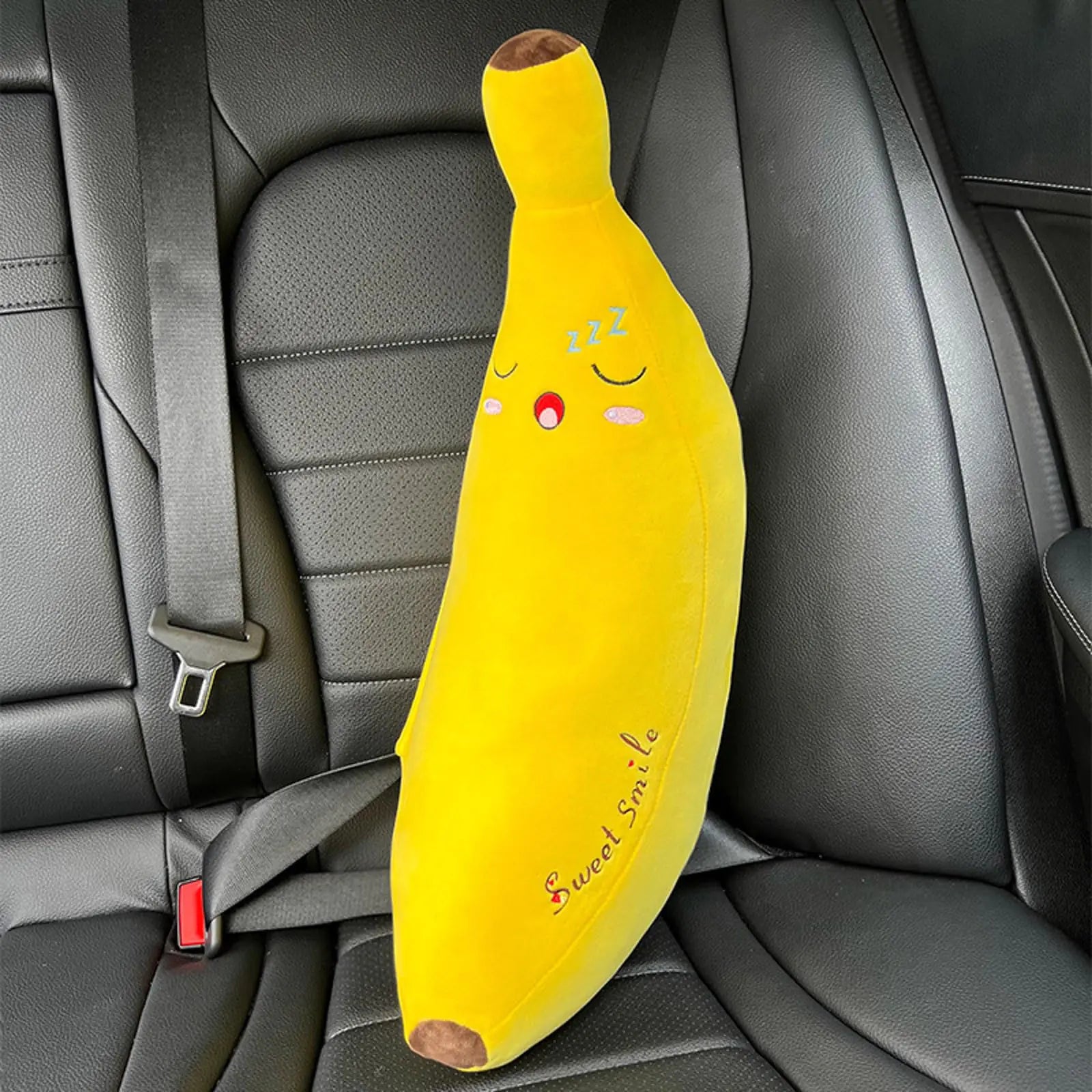 Car Seat Belt Pillow Safety Seatbelt Shoulder Pad Stuffers Cute Toy Cute Neck Cushion Car Accessories Seatbelt Shoulder Protector Sleeping Pillow for Kids Auto Interior Accessories (Yellow)