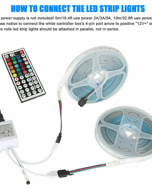 Load image into Gallery viewer, 32FT LED Strip Lights Remote Control Bedroom Waterproof for Indoor Outdoor Use
