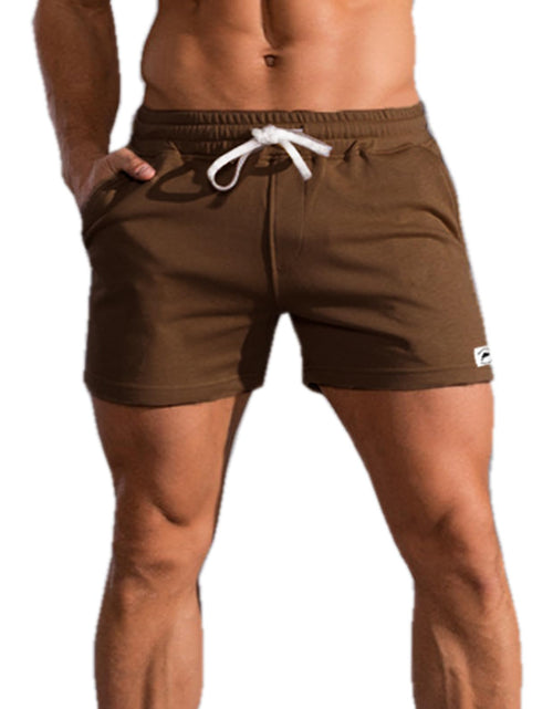 Load image into Gallery viewer, Waghaw 5inch Mens Shorts Cotton 5 Inch Inseam Shorts Men Cotton Shorts for Men Shorts Athletic Mens Sweat Shorts Mens Shorts 5 Inch Mens Tennis Shorts 5 Inch Inseam（CoffeeM）
