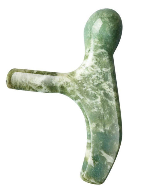Cargar imagen en el visor de la galería, LEOSENSE Jade Trigger Point Massage Tool-Deep Tissue Massage- Reflexology Acupressure Massage Tools for Full Body Relaxing Myofascial Release Pain Relief Real Energy Jade Natural Self-Massage Bar
