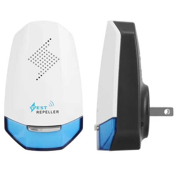 2 Pack Ultrasonic Pest Repeller With Night Light Plug In Pest Mice Repellent Indoor Roach Bed Bug Mouse Rodent Mosquito Killer For Bedroom Garage Warehouse Office