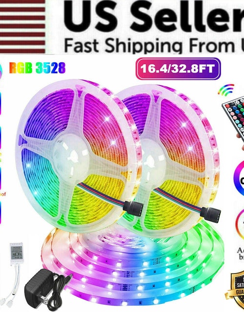 Load image into Gallery viewer, 32FT LED Strip Lights Remote Control Bedroom Waterproof for Indoor Outdoor Use
