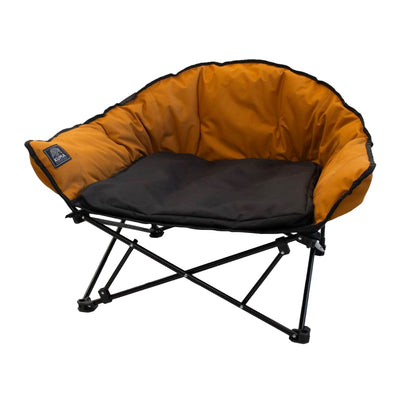 Cama para perro Lazy Bear de Kuma Outdoor Gear con bolsa de transporte, cama de lujo portátil para perros para camping, glamping y aventuras al aire libre (Sierra/Negro)