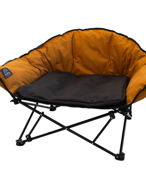 Load image into Gallery viewer, Kuma Outdoor Gear Lazy Bear Dog Bed with Carry Bag Ultimate Portable Luxury Outdoor Dog Bed for Camping Glamping &amp; Outdoor Adventures (Sierra/Black)
