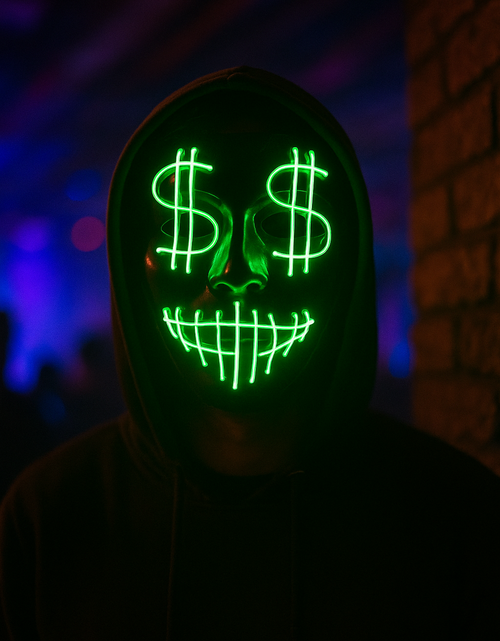 Load image into Gallery viewer, Dollar Sign Party Mask
