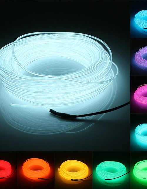 Load image into Gallery viewer, Neon LED Light Glow EL Wire String Strip Rope Tube Decor Car Party + Controller
