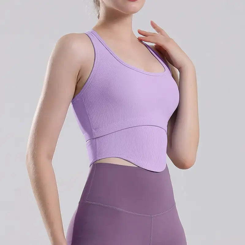 Cushioned Running Bra for Shock Absorption
