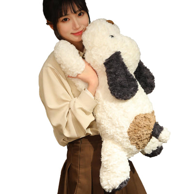 Hronsa Dog Weighted Stuffed Animal 5.7 lbs 25.5 inch Weighted Dog Plush Toy Large Dog Stuffed Animals Weighted Puppy Plush Animals Pillow Toy Gifts for Adults & Kids Black