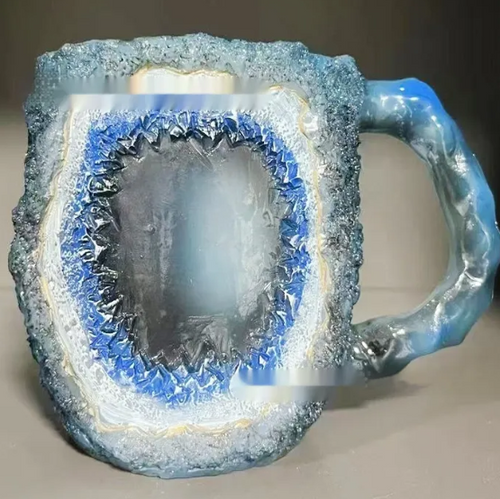 Load image into Gallery viewer, 400ml Resin Mineral Crystal Coffee Mugs

