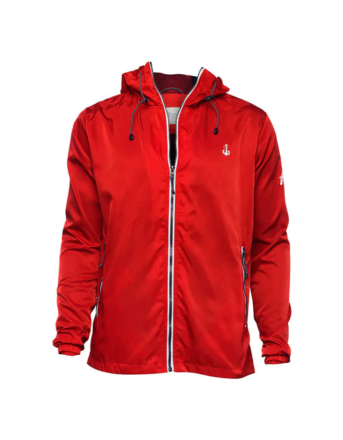 Load image into Gallery viewer, Anemoss Red Mens Rain Jacket
