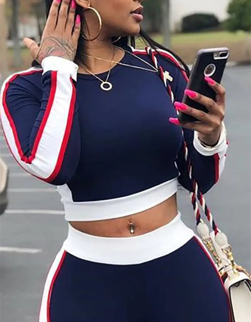 Load image into Gallery viewer, Women's 2-Piece Cotton Pullover Sweatsuit Set
