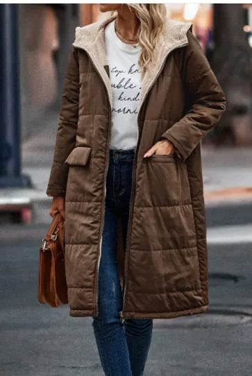 Load image into Gallery viewer, Simple Stitch Hooded Jacket
