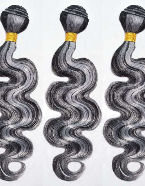 Cargar imagen en el visor de la galería, Lagalaga Body P4/GRIS Extensiones de Pelo Humano Virgen Brasileño sin Procesar P4/GRIS para Tejido Rápido
