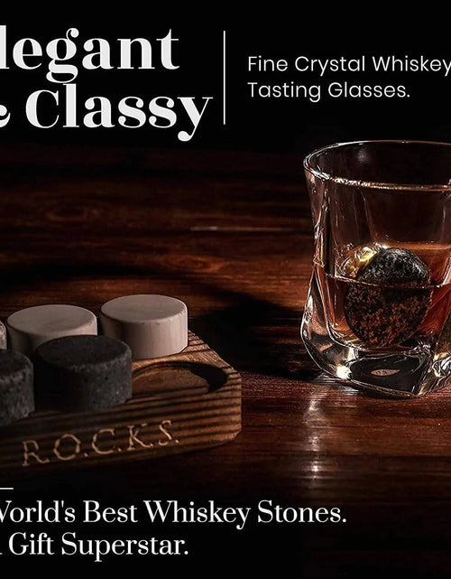Load image into Gallery viewer, The Connoisseur&#39;s Set - Whiskey Stones &amp; Twist Glass Edition
