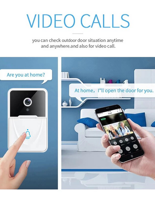 Load image into Gallery viewer, Wireless Security WiFi Smart Doorbell Intercom Video Camera Bell Chime Door Ring
