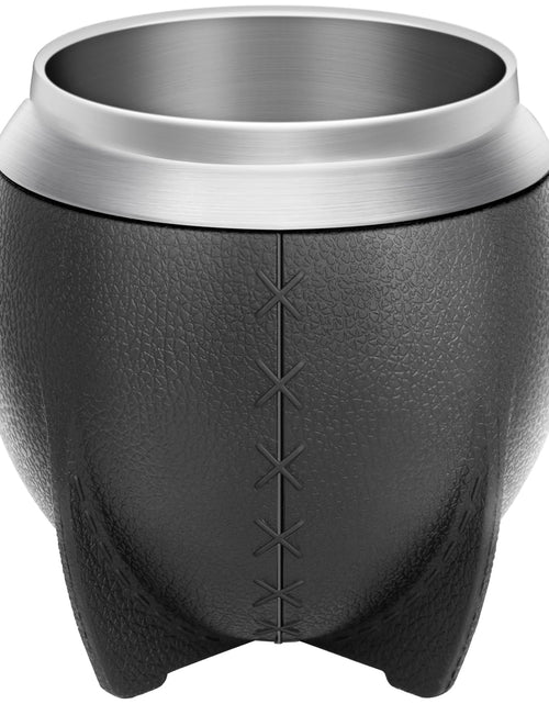 Load image into Gallery viewer, Beruth Bombilla Yerba Mate Gourd 9.5oz Stainless Steel Tea Cup Set Double Walled Heat Insulation Anti Scalding Coffee Mug Vacuum Mug Portable Insulated Beverage Cup for Hot and Cold Drinks(Black)

