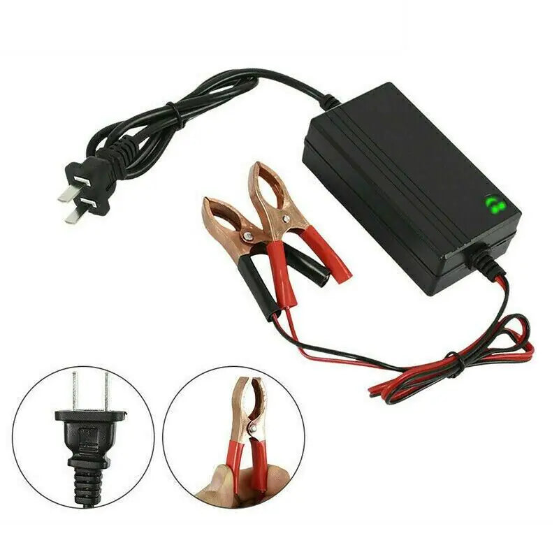 Cargador de batería portátil de 12V para auto, camión, mantenedor de goteo, barco, motocicleta