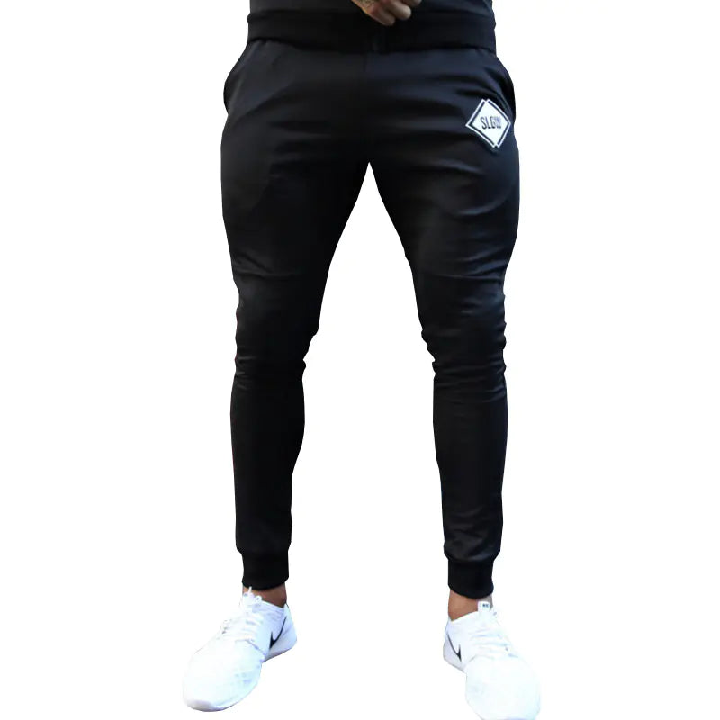 Sporty Tapered Fitness Pants for Active Wear