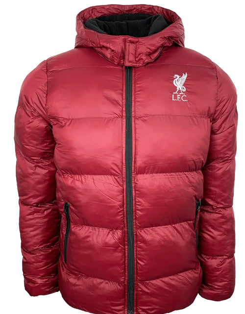 Load image into Gallery viewer, Icon Sports Liverpool Winter Jacket With Removable Hood Liverpool Hooded Puffer Jacket (Large)
