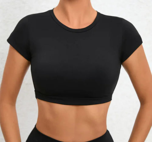 Load image into Gallery viewer, Yoga Outdoor Running Backless Fitness T-shirt
