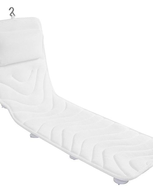 Load image into Gallery viewer, Full Body Bath Pillow for Bathtub Non-Slip Bath Pillows for Tub Spa Bathtub Pillow Cushion for Headrest Neck Shoulder and Back Rest Support，Relaxation Spa Accessories-50 x 15" (White)
