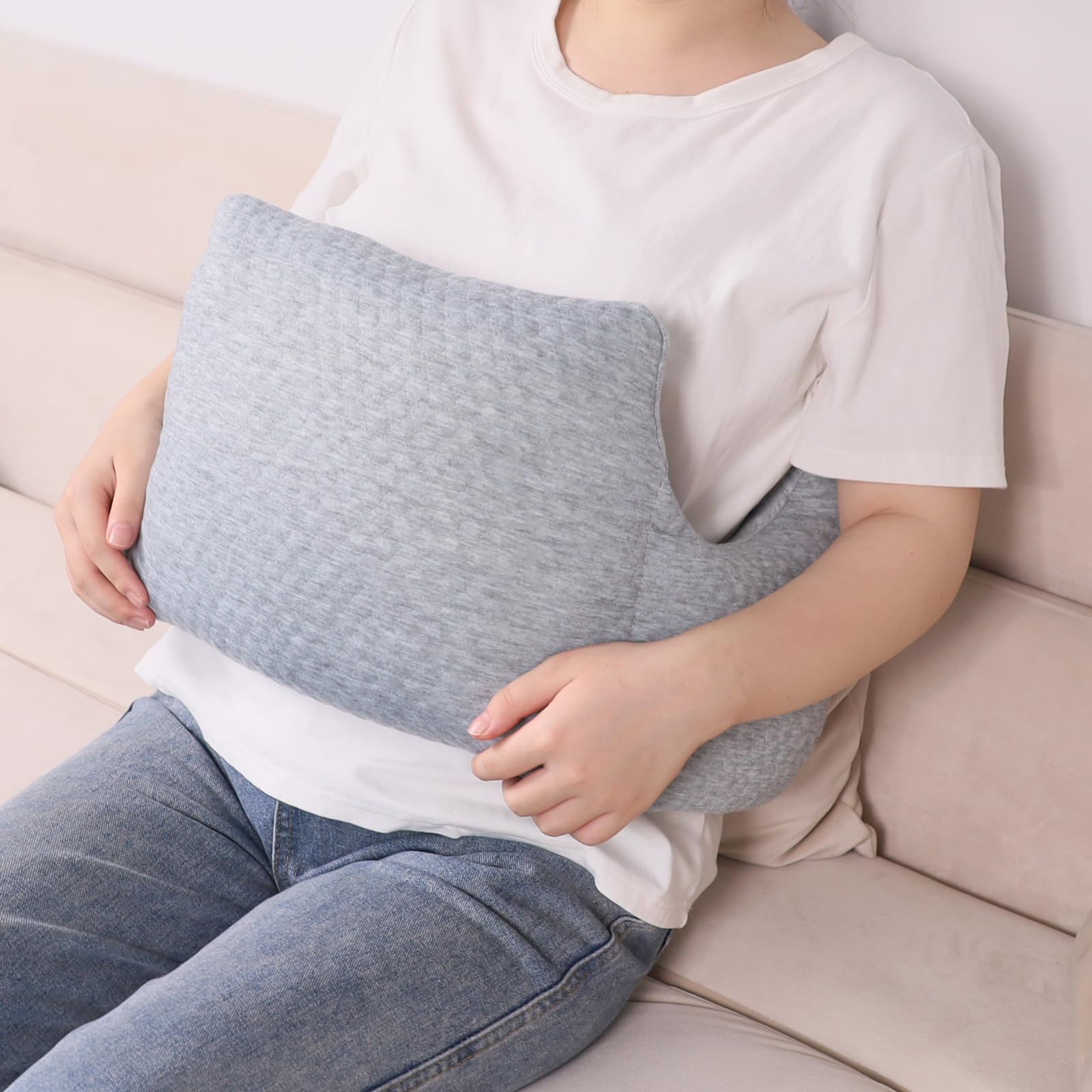 RoamReady Hysterectomy Recovery Pillow Post-Surgery Cushion for Abdomen C-Section Tummy Tuck Lumpectomy Myomectomy Patients Must Haves Abdominal Pillow with Pocket